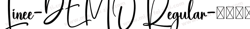 Linee-DEMO Regular字体转换